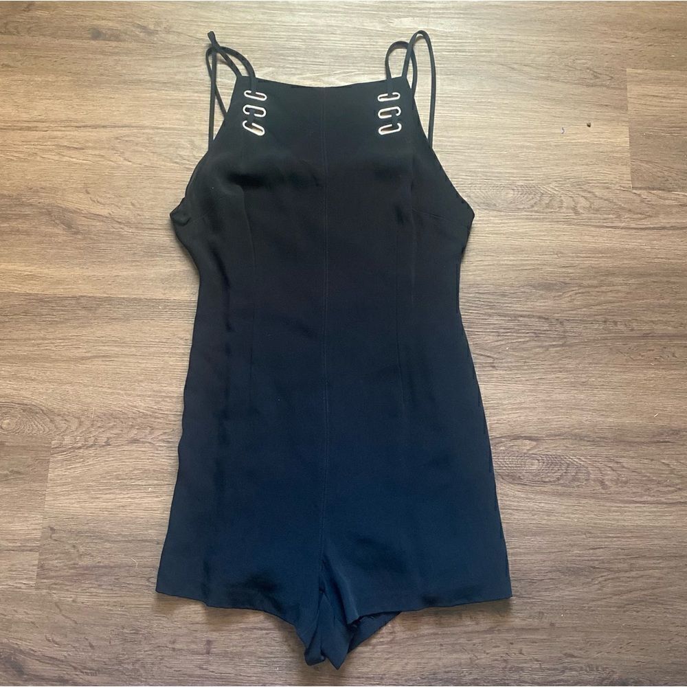NEW FINDERS KEEPERS Black Open Back Romper